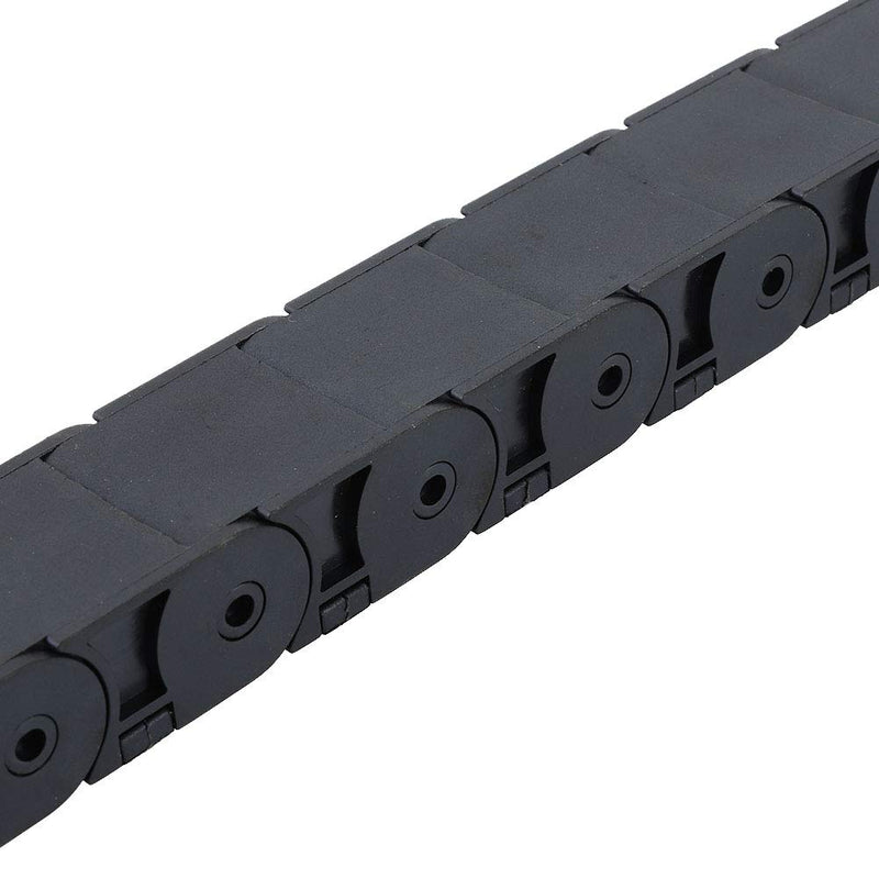 [Australia - AusPower] - R38 18x25mm Black Nylon Cable Drag Chain Wire Carrier Drag Chain Bridge Type Open Cable 1M Length 3D Printer for CNC Machine,Energy Chain 