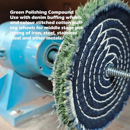 1.1-pound General Green stainless steel polishing buffing compound bar, 1-piece finishing compound