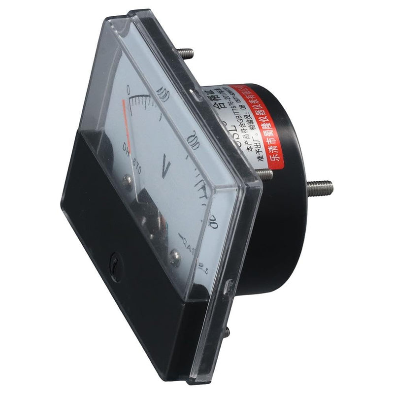 [Australia - AusPower] - Dc Voltmeter 300V Durable ?Plastic Mount Meter Voltmeter Portable Black Volt Analog Panel Electrician 