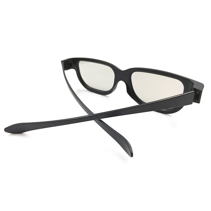[Australia - AusPower] - Reald 3D Glasses, Circular Polarized Non-Flashing Passive 3D Glasses For Reald Format Cinema/Passive Polarized 3D TV Projector - 3D Glasses That Supports 3D TV And Cinema (3pcs) 