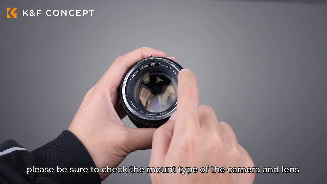 K&F Concept EF EF-S to E Mount Adapter, Manual Focus Lens Mount Adapter Compatible with Canon EOS Lens to Sony Alpha Nex E-Mount Camera Body