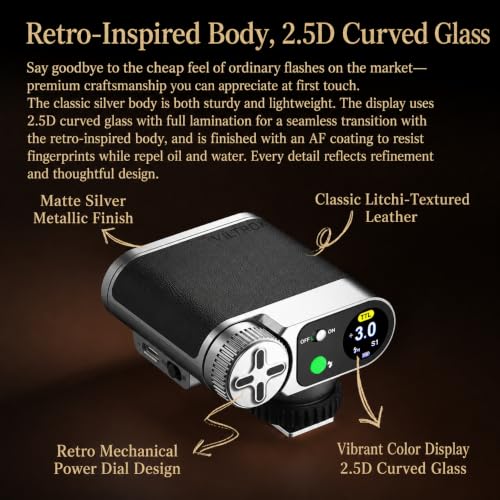 VILTROX Z1 Pro-C TTL Retro Camera Flash for Canon, 1/8000s HSS, 24Ws, GN12 US-Z1 PRO-C