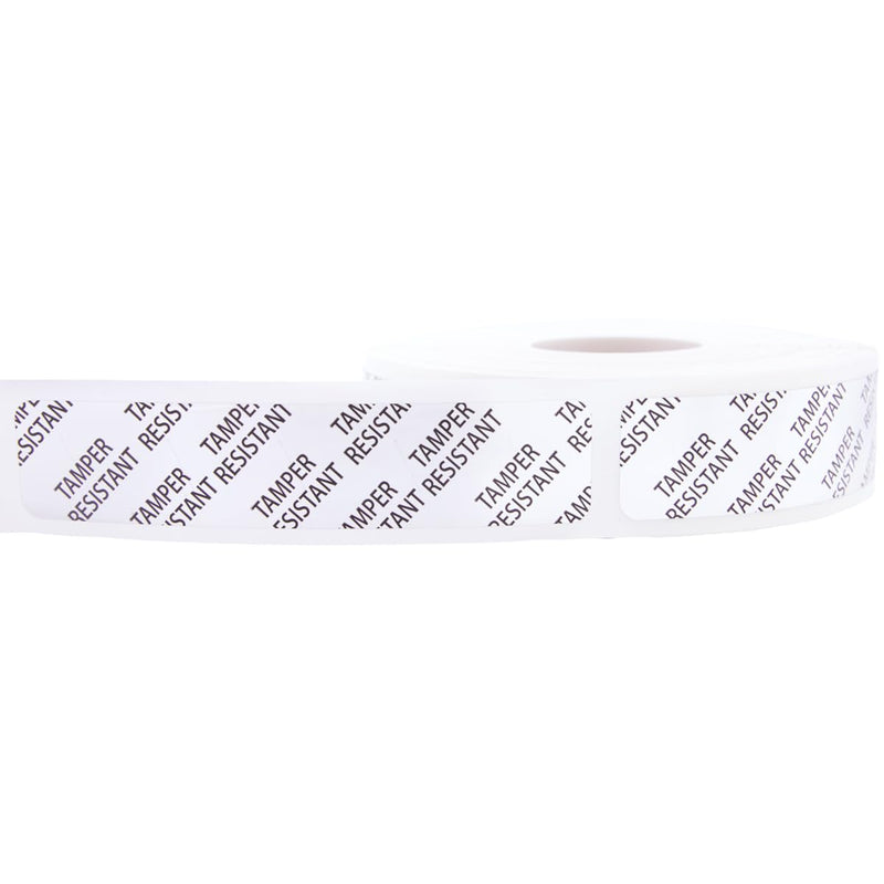 Tamper-Resistant Silver Metallic Labels, 0.75" x 3.5" Adhesive Stickers, 500-Pack Silver Metalized