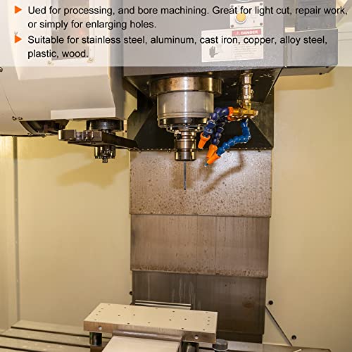 sourcing map Carbide Reamer 12.1 mm, 4 Blades, H8/H7 Accuracy, Sandblasting Coating Machine Reamer for Metal Wood Hole Reamer, Straight Groove High Speed Steel Tool 12.1mm