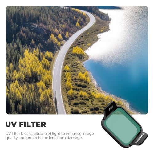 Freewell Bright Day Filter Kit for DJI Flip Drone – ND8/PL, ND16/PL, ND32/PL, ND64/PL, ND1000, UV for Light Control and Glare Reduction Bright Day Kit