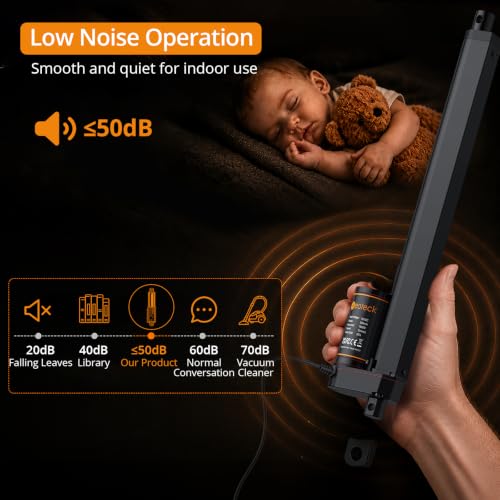 Neoteck Linear Actuator 12V,1500N/330lbs Heavy Duty Electric Actuator with 300mm/12in Stroke 10mm/s,IP65,with Mounting Brackets Waterproof for Adjustable Beds,TV Lifts,RV,Smart Home,CNC & DIY Projects