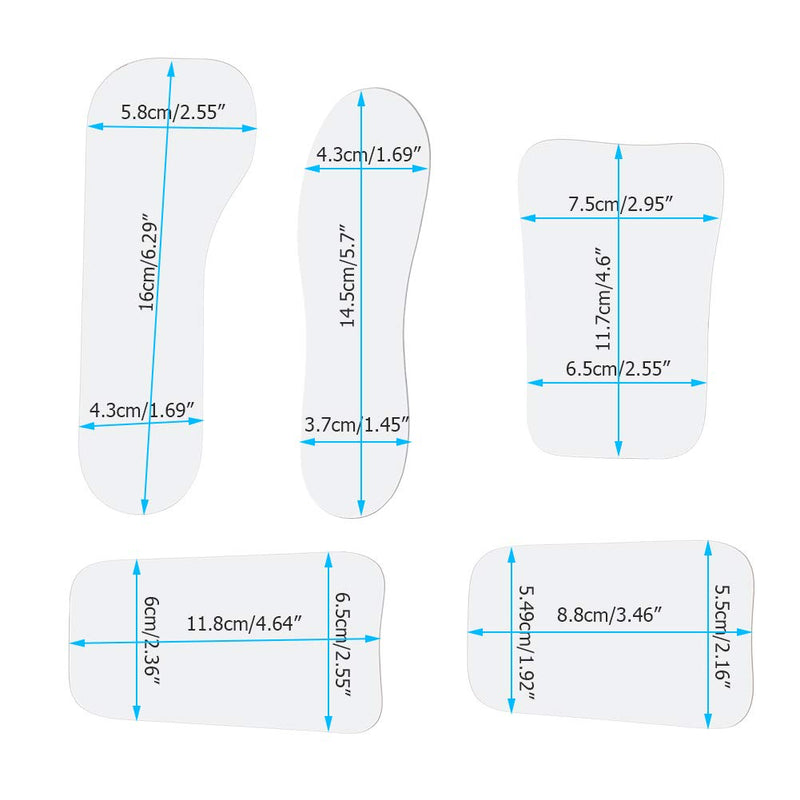 [Australia - AusPower] - Wincal Intraoral Mirror - Pack of 5 Orthodontic Orthodontics Orthodontic Photography Double Sided Mirror Orthodontic Glass for Clinical Dentists 