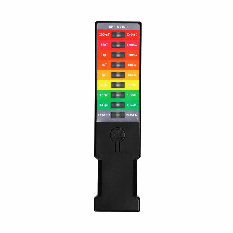 [Australia - AusPower] - Handheld EMF Detector with LED Light Scale, Electromagnetic Field Strength Meter for Paranormal Exploration, Ghost Hunting, and Environmental Testing 