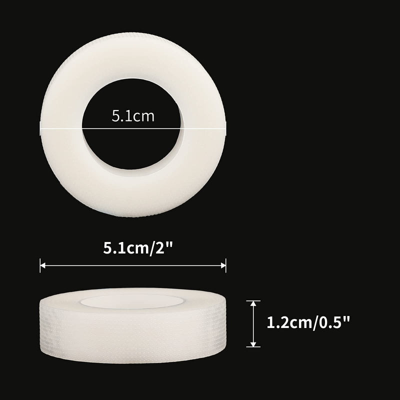 [Australia - AusPower] - G2PLUS 6 Rolls PE Micropore Medical Tape Roll, 1/2'' x 59 Yards Lash Tape, Eyelash Tape for Eyelash Extensions, Wound, Sensitive Skin - Individual Package (Transparent) Transparent 6 Count (Pack of 1) 