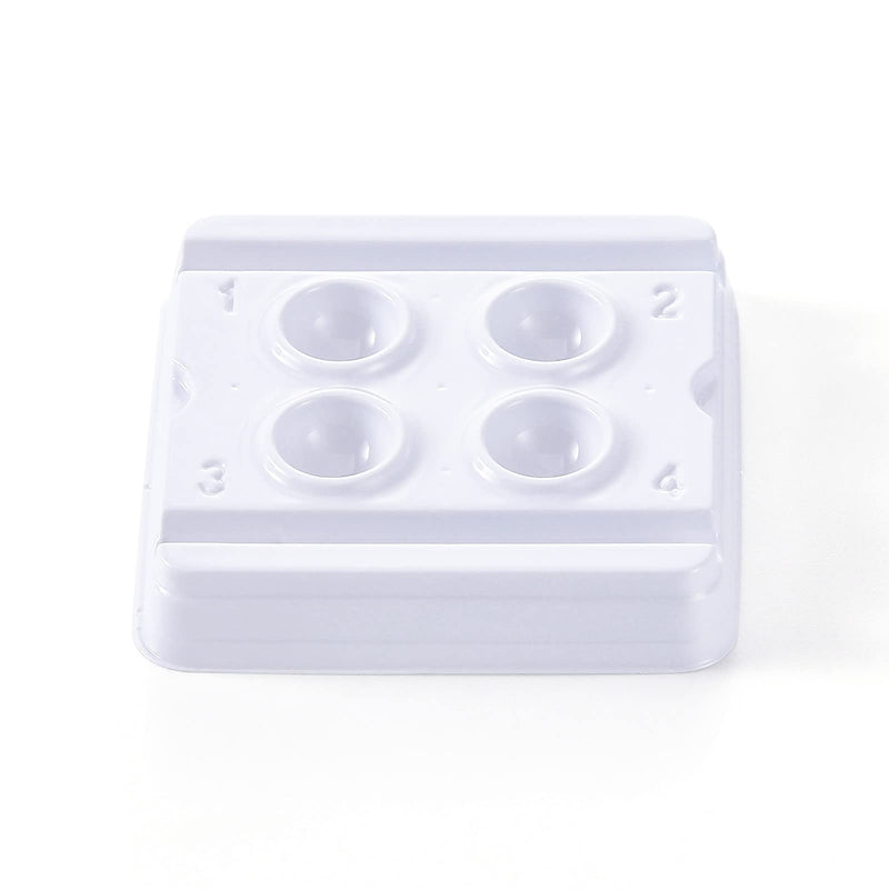 [Australia - AusPower] - JMU 200 Pcs Dental Mixing Well -4 Wells, Dentist Disposable Mini Mixing Trays White 
