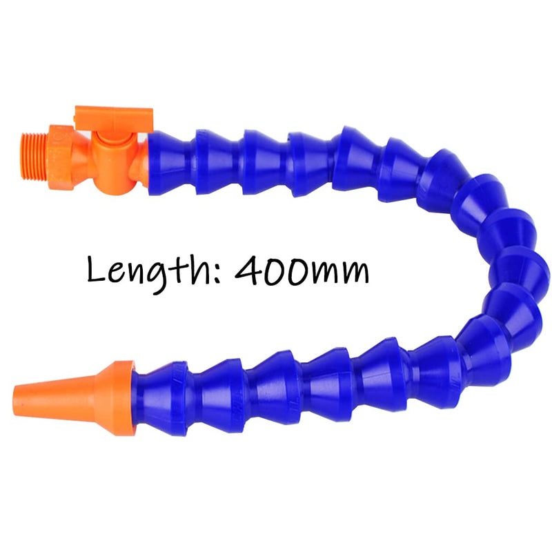 [Australia - AusPower] - Magnetic Base with Barb Connector + 1/4"PT Round Nozzle Plastic Coolant Pipe with Switch Adjustable Flexible Water Oil Cooling Hose Round Mouth 