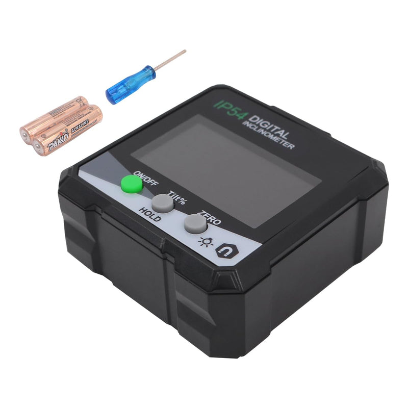 [Australia - AusPower] - Digital Angle Finder Angle Gauge with LCD Mini Inclinometer Angle Measuring Tool with Magnetic Base for Carpenters Home 