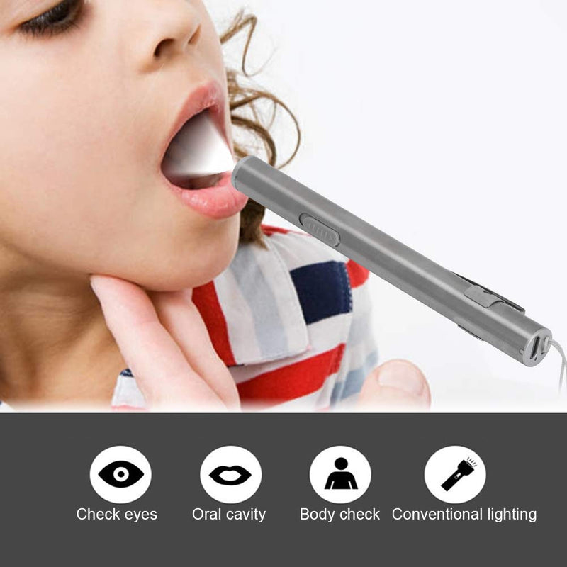 [Australia - AusPower] - Hilitand Pupil Light, Pupil Pen Lights, Mini LED Penlight, Nursing Spot Light with USB Cable for Nurses, Professional Medical Pen Lights 