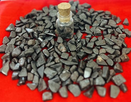 Indian Consigners Hematite Stone Chips – 100g Natural Polished Healing Crystals for Grounding, Stress Relief, Focus, Meditation & Home Décor