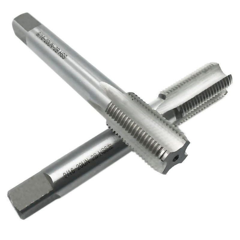 [Australia - AusPower] - 9/16-20 Right & Left Hand Thread Tap HSS set 9/16'' - 20 TPI For Bike Crank Repair 