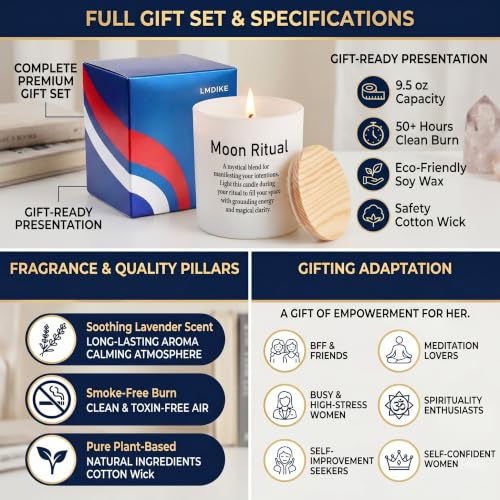 Moon Ritual Candle - Spiritual Gifts for Women