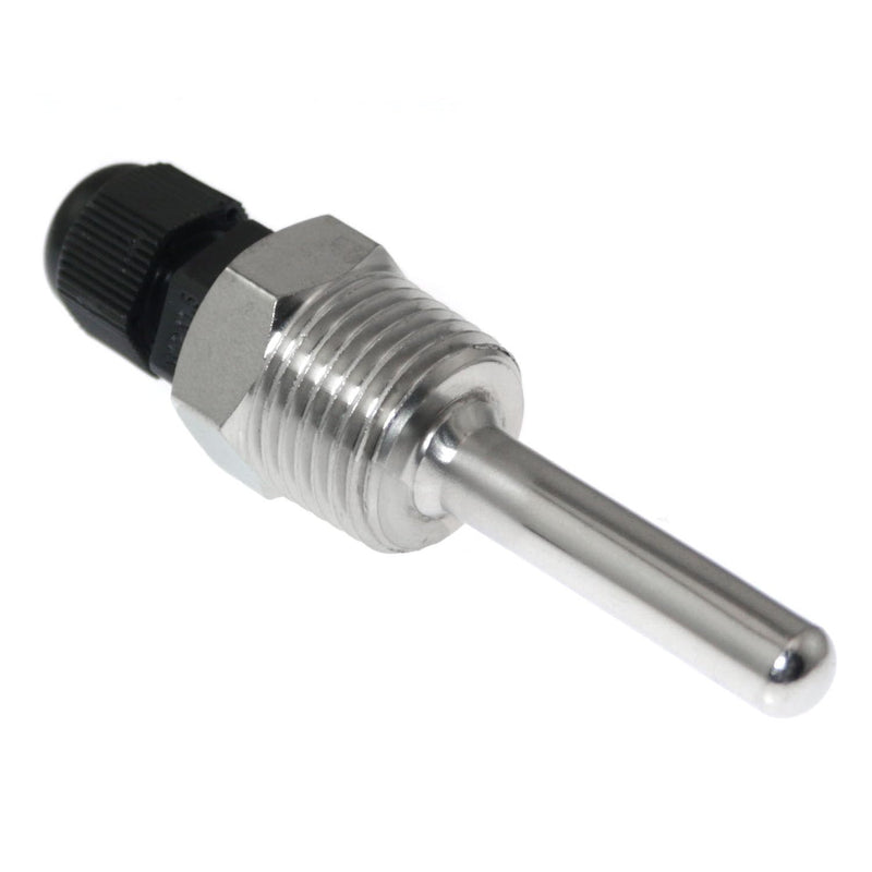 [Australia - AusPower] - RLECS 2pcs 8x50mm Temperature Sensor Housing 4 Minute Tooth 304 Stainless Steel Probe Tank Protective Case Solar Accessories 