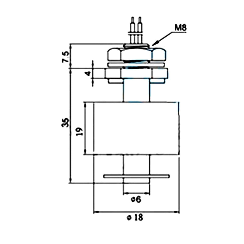 Pack of 5 Plastic Float Switch P3508 Liquid Level Sensor Controller for Water Tank Pools - Used in Electrical, Drainage, Level Control and Alarm