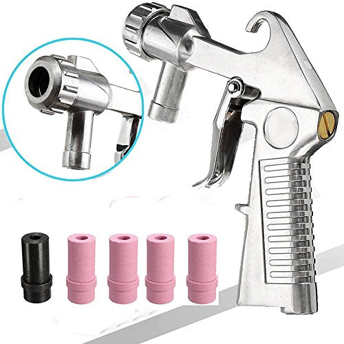Wogoboo abrasive sandblaster kit with sand blasting gun for surface cleaning and rust removal