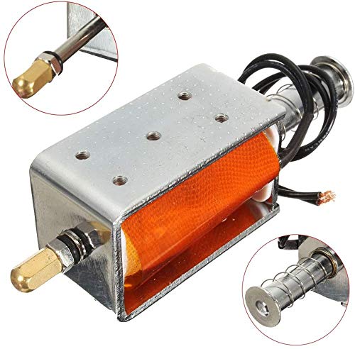 DC 12V 35mm Electromagnetic Electric Magnet | Long Stroke Push Pull Solenoid Small Electromagnetic