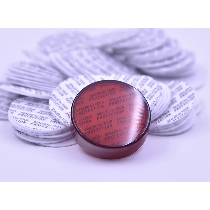 [Australia - AusPower] - 100 PCS (Diameter 1.7inch) Mini Self Adhesive Pressure Sensitive Gasket Press Seal Cap Liners Foam Seal Safety Tamper Seals Aluminum Foil Gasket Waterproof Sealing Film for Jar Bottle Vial Container Diameter 3.5cm/1.7 Inch 