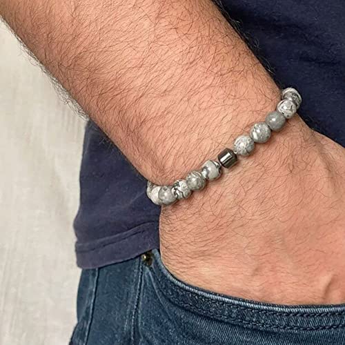 3 Pcs Smoking Cessation Bracelets, Anti Anxiety Bracelets Natural Stones Stress Relief Spiritual Bracelet for Women Men Quit Smoking Therapy Bracelet