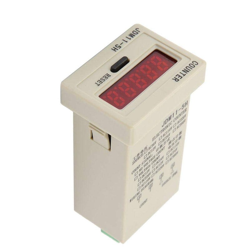[Australia - AusPower] - DIGITEN 0-99999 Digital Counter, LED Counter Electronic Counter JDM11-5H AC220V / DC36V / DC 24V / DC 12V (DC12V) DC12V 