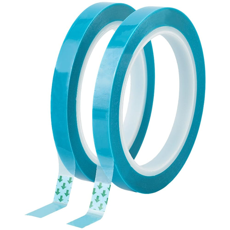 CRASPIRE 2 Roll Refrigerator Tape Blue Tapes 164Ft x 0.4In PET Non-Residual Adhesive Sliding Protection Label No-Slip for Fridge Fixing Drawer Air Conditioner Printer Fixed Reduction Bearing Furniture 164.04ftx0.79in(50mx10mm)