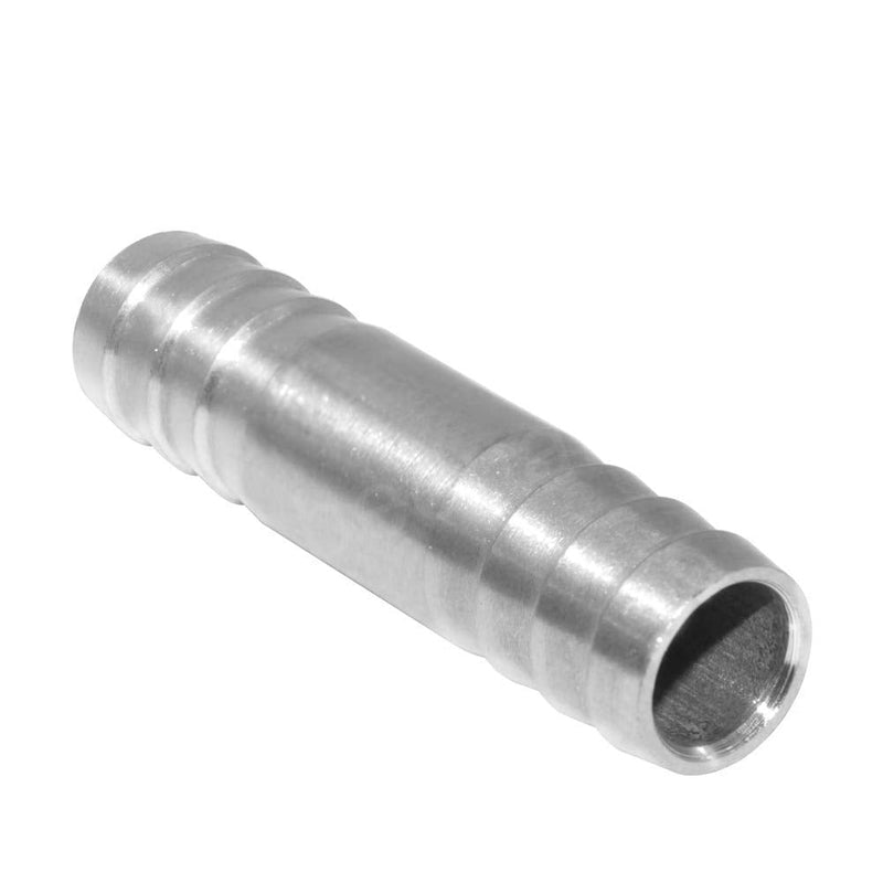 Beduan Stainless Steel 5/16" Hose Barb, Splicer Mender Round Union Coupler Fitting (Pack of 2) 5/16 to 5/16 Pack of 2