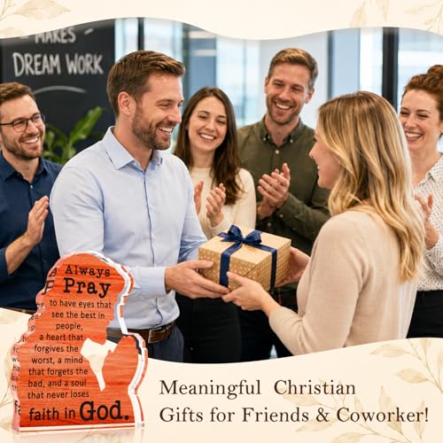 Christian Gifts for Women Men Always Pray Jesus Acrylic Sign Prayer Decor
