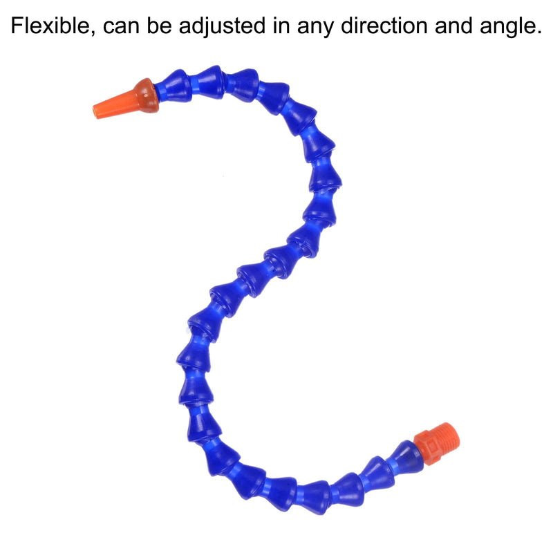 [Australia - AusPower] - QUARKZMAN Flexible Water Oil Coolant Hose 13 mm Thread 40 cm Length Round Nozzle Flexible Adjustable Cooling Tube for Lathe CNC Hydraulic Machines Pack of 12 