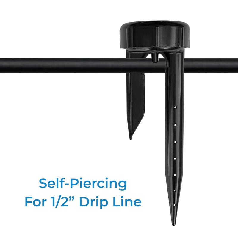 [Australia - AusPower] - Spike 4-Pack - Deep Underground Dripper, Tree & Plant Root Watering Drip Irrigation & Fertilizer Stake (1/2" Female NPT Compatible with All Connectors, Water Hose, Drip & PVC) Root Quencher Spike (4-pack) 