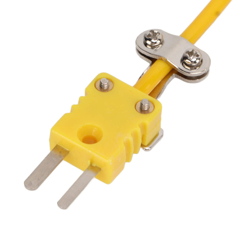 [Australia - AusPower] - K Type Thermocouple Probe Handheld Surface Temperature Sensor with Insulated Handle for Fast Accurate Industrial Temperature Testing(Curved Shank thermocouple) 