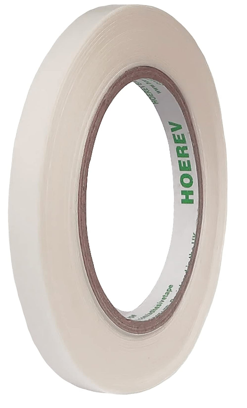 [Australia - AusPower] - Hoerev UHMW PE Low Friction Tape A Multipurpose Drawer Glide Tape for Easy Application, Noise Reduction & Surface Protection, Ideal for Wood, Drawers, Cabinets, Curtains, and Furniture.3/8" x18 Yds Transparent 10milx 3/8"X 18 Yards 