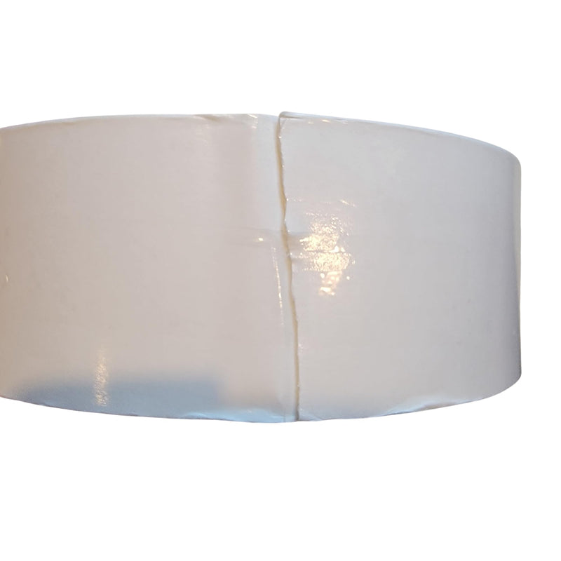 Rubber Impact Stripping Tape | 1.25mm Thick (50-Mil) | 2" x 10 Yards | High-Temp Silicone Adhesive (90°C-120°C) | Heavy-Duty Masking & Blasting, White