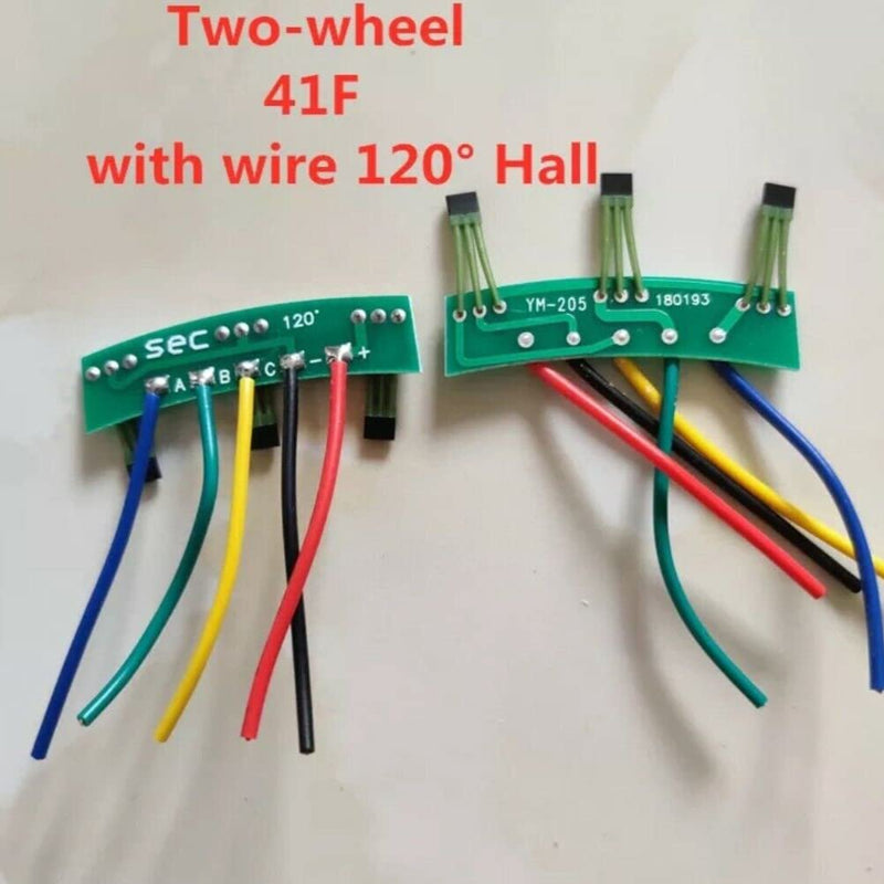 [Australia - AusPower] - SaiDian 2Pcs E Bike Hall Sensor 2-Wheels Electric Vehicles Motor Hall Element Circuit Board 41F Motor Hall Plate Sensor 120 Degree with Wire 