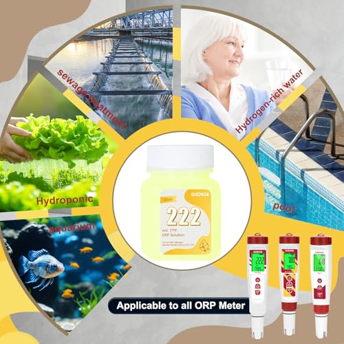 GIDIGI ORP 222mV calibration solution bottle for electrolyte solution testing
