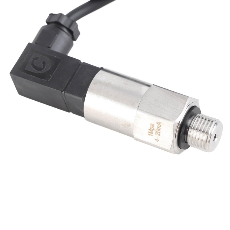 [Australia - AusPower] - 4-20mA Silicon Pressure Transmitter 0-10 Psi G1/4" Sensor for Water Gas Oil with 4-20mA Output (0-1MPA) 