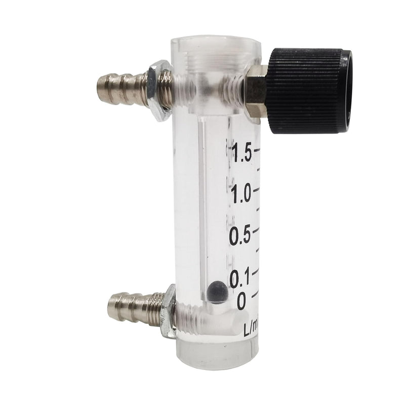 [Australia - AusPower] - Oxygen Flow Meter 0.1-1.5LPM Flowmeter for Fluid Filtration System Oxygen Air Flowmeter Gas Regulator Acylic Flow Meter with Control Valve for Oxygen/Air/Gas 
