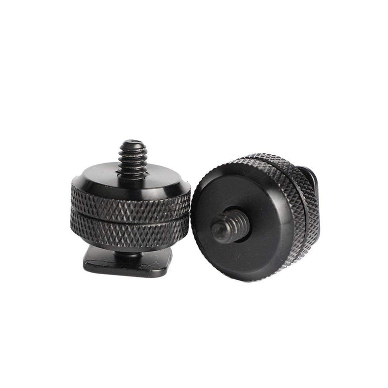 [Australia - AusPower] - SLOW DOLPHIN 1/4 Inch Hot Shoe Mount Adapter Tripod Screw for DSLR Camera Rig(2 Packs) 