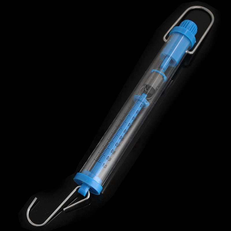 [Australia - AusPower] - Spring Scale TAODAN 5PCS 5 Sizes Scientific Plastic Transparent Tubular Spring Balance, Hanging Tube Spring Scale, 1N, 5N, 10N, 20N, 30N 