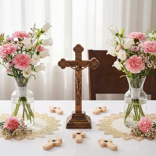 Bucherry 10 Pcs 2 Inch Fidget Cross Heart Pocket Handheld, Classic Color