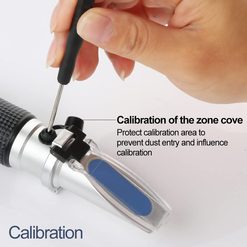 [Australia - AusPower] - Brix Meter Refractometer 0~32%, Handheld Brix Refractometer Sugar Content Test, High Accurate Brix Measurement Tool with ATC for Fruit Beverages & Juice Brix: 0~32% 