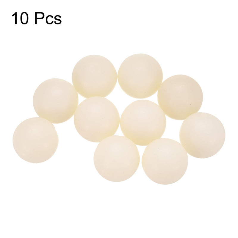 [Australia - AusPower] - uxcell 10pcs Nylon Bearing Balls 3/4" 19.05mm Solid Plastic Balls, Precision Mini Nylon Balls 3/4" 