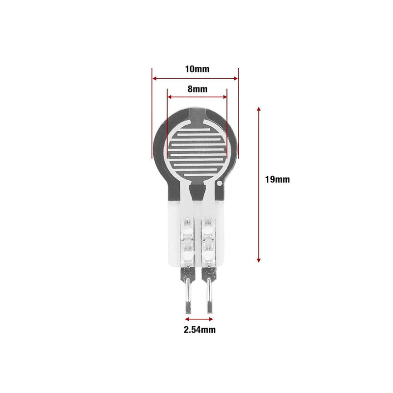 [Australia - AusPower] - Ejoyous Thin Film Pressure Sensor, 2 Pieces, 2-20 kg Resistance, High Precision Resistance Sensor, Intelligent Pressure Sensitive Force Sensor, for Intelligent Switch, Robot, Office Chair 