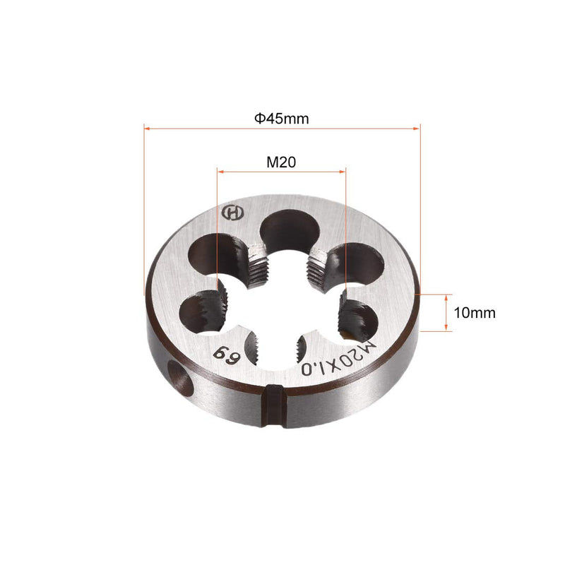 [Australia - AusPower] - sourcing map Metric Round Die Machines Right Thread Die Alloy Steel M20 X 1 