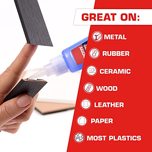 Loctite Super Glue Liquid Professional clear 0.7 oz bottles, 4-pack for wood bonding