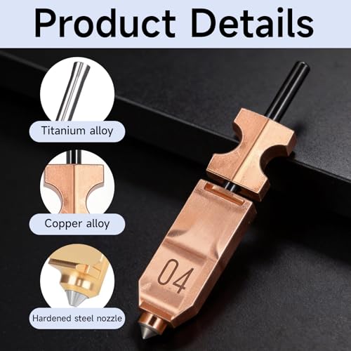 Icetop High-Speed Nozzle Assembly,Hardened Steel Tip for AD5X 3D Printer