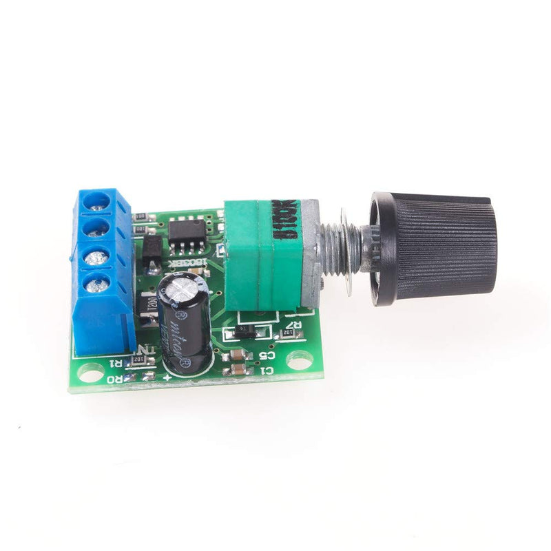 [Australia - AusPower] - ANGEEK 2A PWM Speed Controller DC 1.8V 3V 5V 6V 12V Potentiometer Adjustable Driver Switch with Button 
