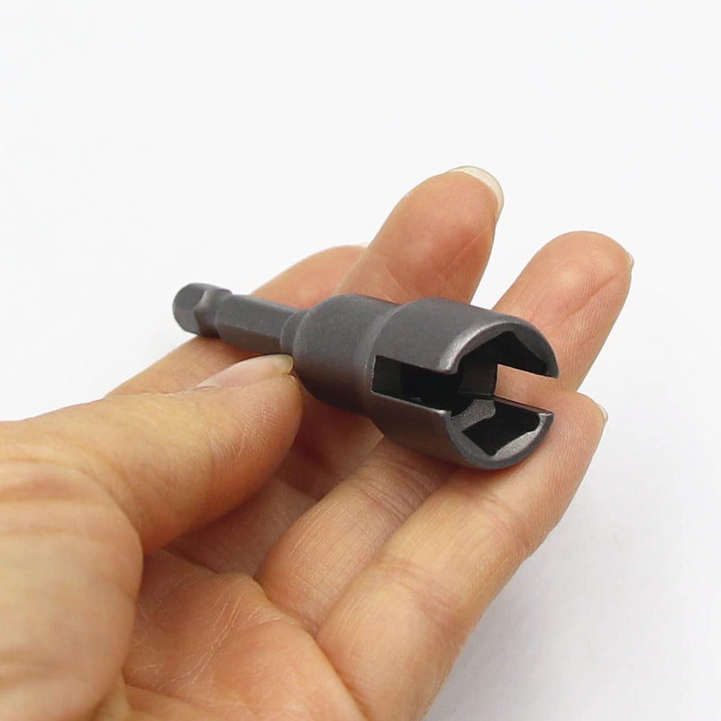 [Australia - AusPower] - 1Pcs Slot Wing Nut and 1Pcs Deep Power Wing Nut Driver for Panel Nuts Screws Eye Q Hanger C Hook Bolt 1Set 
